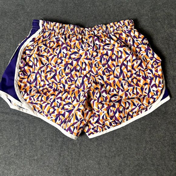 Nike Dri Fit Running Shorts Youth Girls Size XL Orange Purple White - Picture 1 of 6